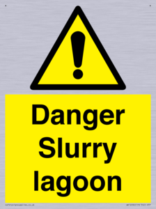 Danger Slurry lagoon